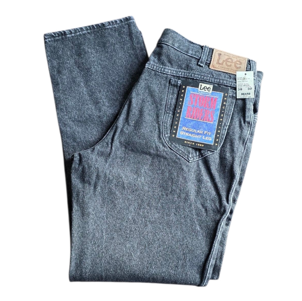 NWT- VINTAGE Late 80's Early 90's DEADSTOCK Lee Storm Riders Straight Legs Jeans